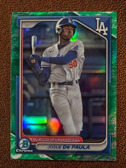 Josue De Paula - 2024 Bowman - Chrome Lunar Glow - Dodgers
