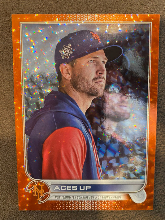 Jacob DeGram/Max Scherzer - 2022 Topps Update - Orange Foil /299 - Mets