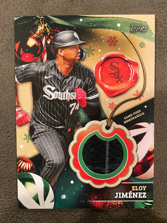 Eloy Jimenez - 2024 Topps Holiday - Game-Used RELIC - White Sox