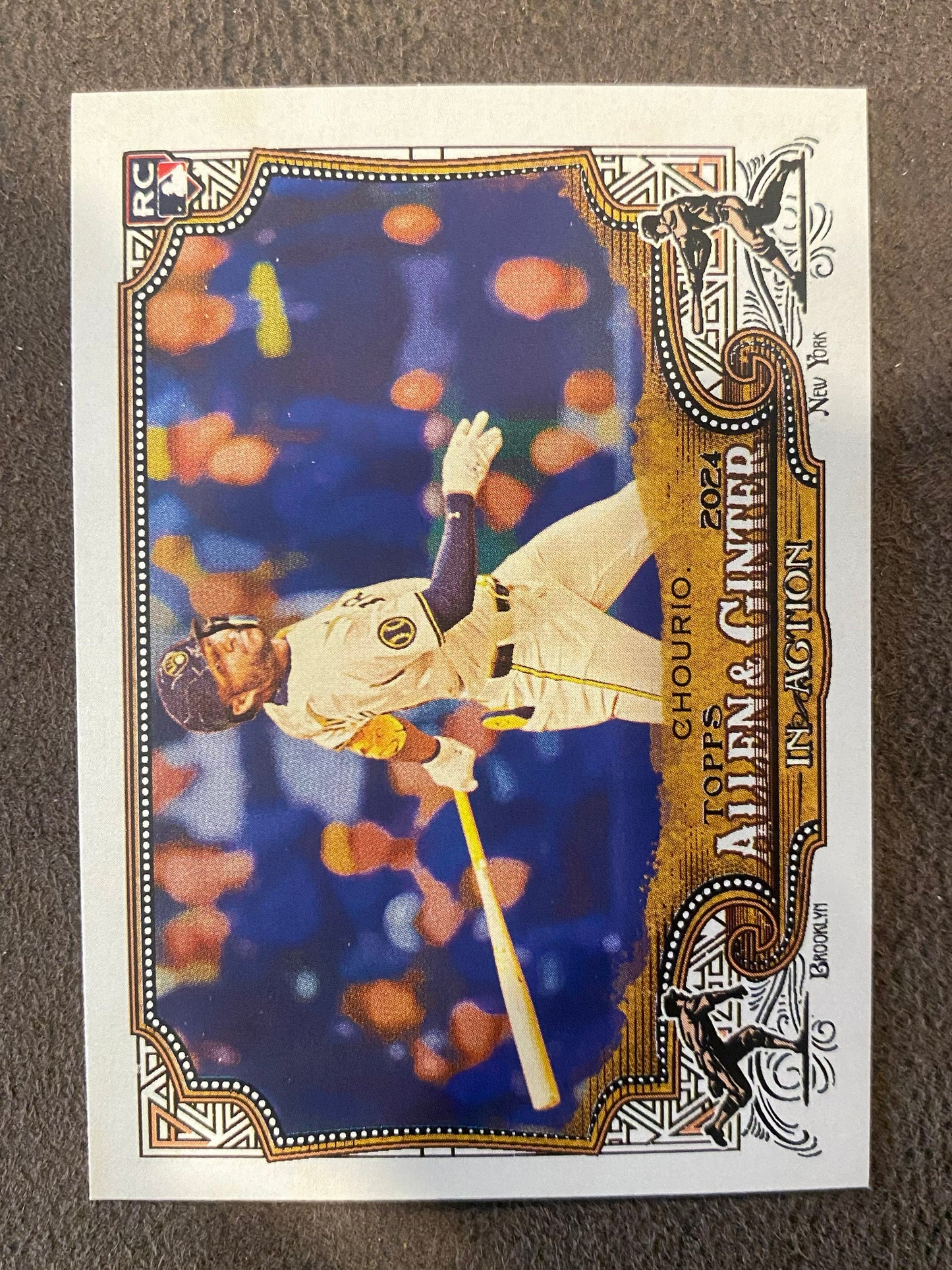 Jackson Chourio - 2024 Allen and Ginter - In Action SP - Brewers