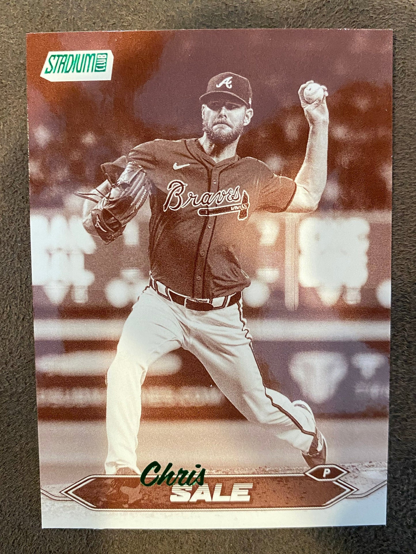 Chris Sale - 2024 Topps Stadium Club - Sepia - Braves