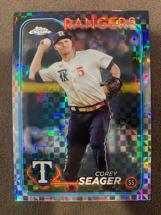 Corey Seager - 2024 Topps Chrome - XFractor - Rangers