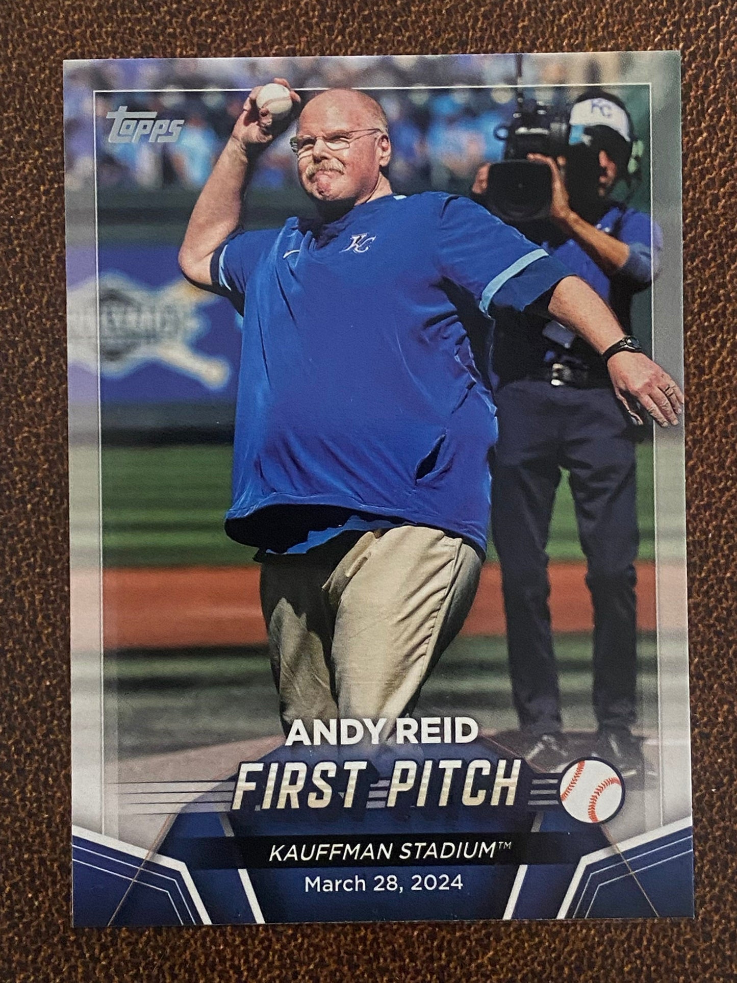 Andy Reid - 2024 Topps Update - First Pitch - Royals