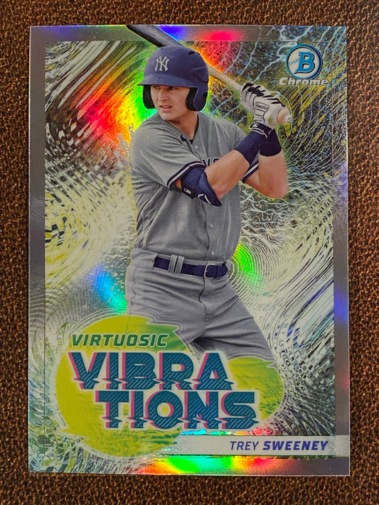 Trey Sweeney - 2022 Bowman - Virtuosic Vibrations - Yankees