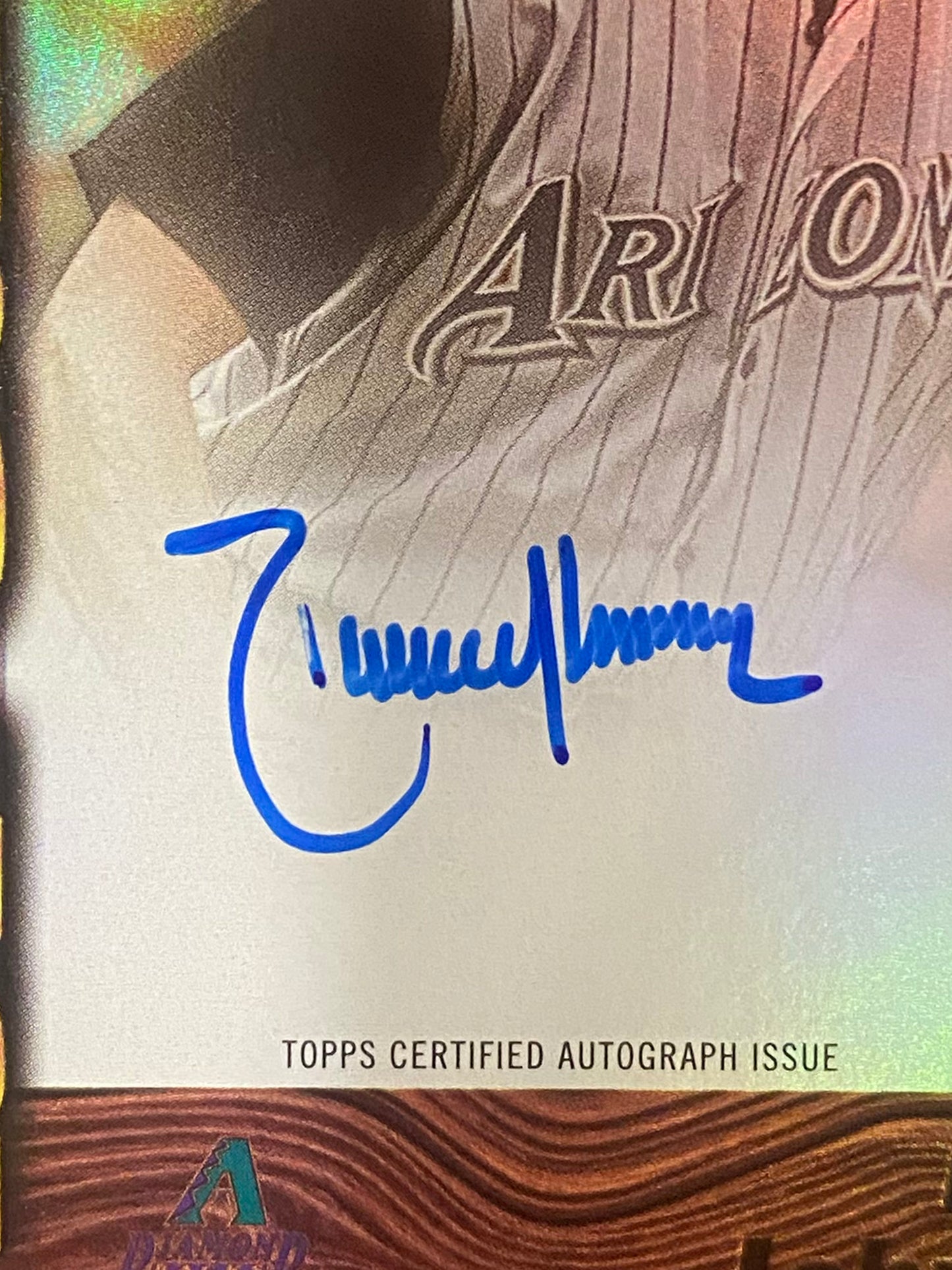 Randy Johnson - 2024 Topps Archives - At the Break Blue Foilboard AUTO 16/25 - Diamondbacks