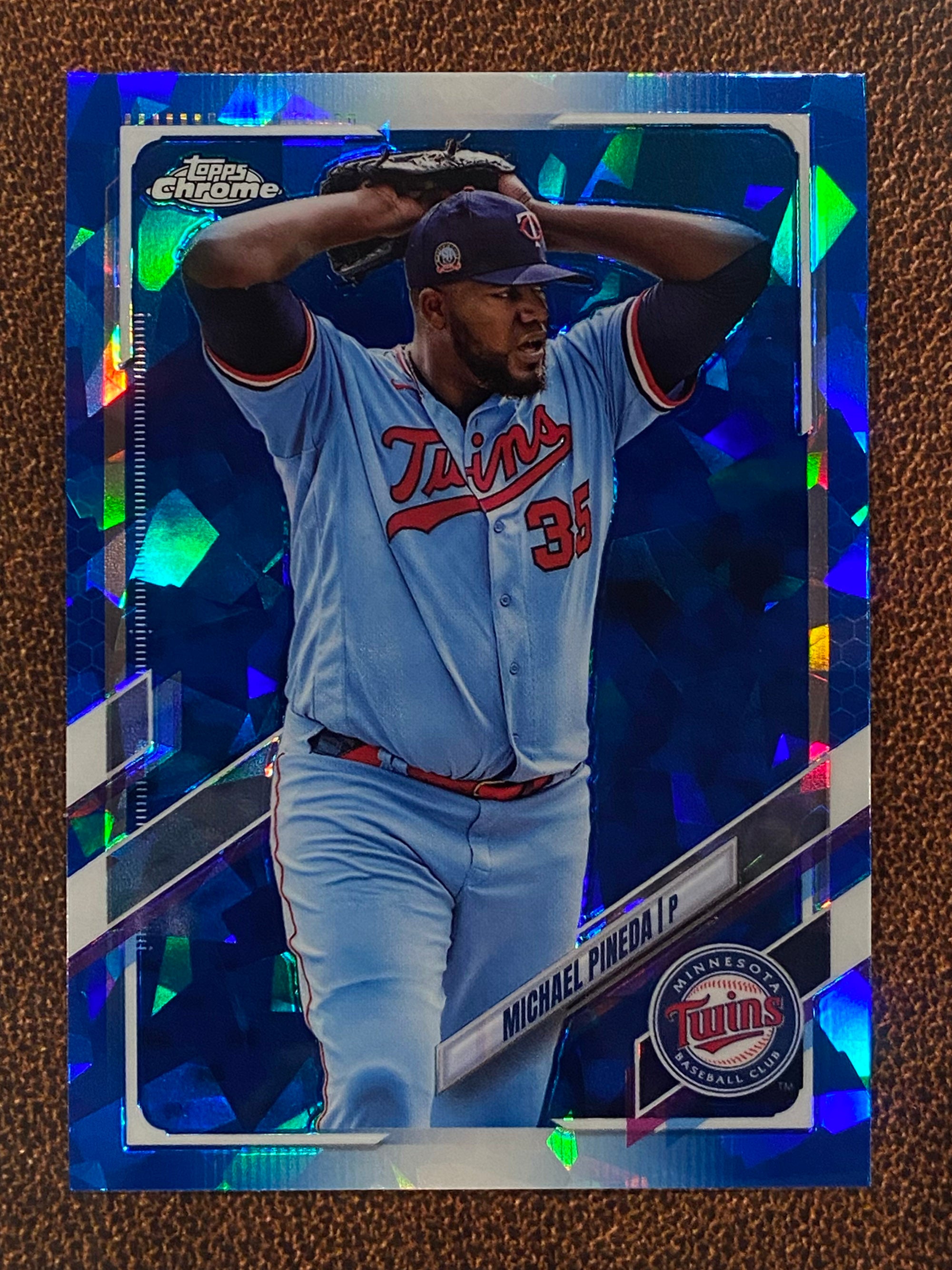 Michael Pineda - 2021 Topps Chrome Sapphire - Sapphire - Twins ...