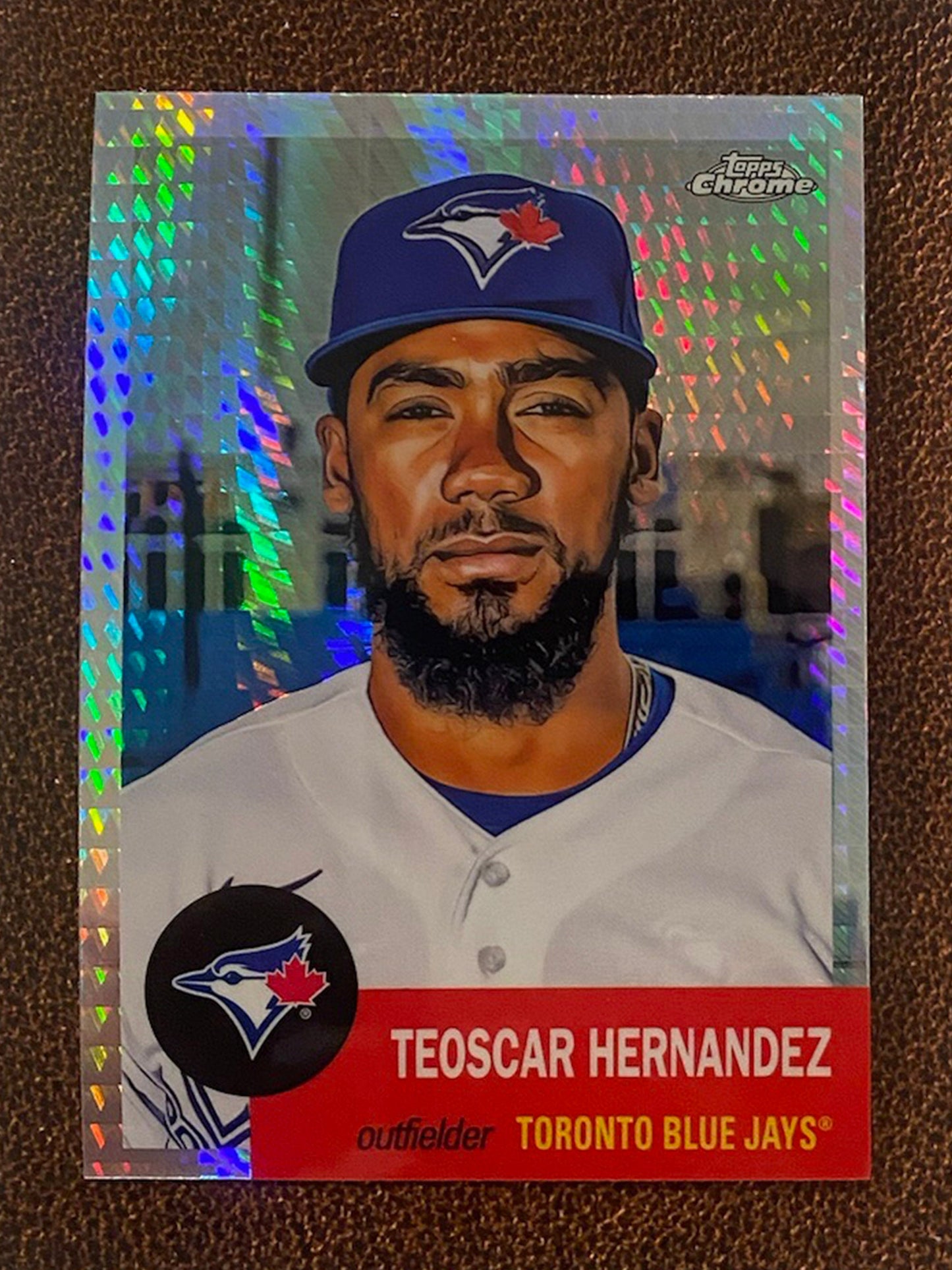 Teoscar Hernandez - 2022 Topps Chrome Platinum Anniversary - Prism Refractor - Blue Jays