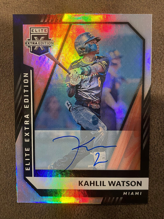Kahlil Watson - 2021 Panini Elite Extra - AUTO - Guardians