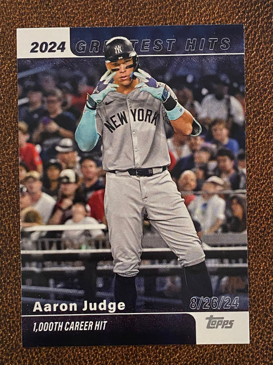 Aaron Judge - 2025 Topps Series 1 - 2024 Greatest Hits (1000th Hit) - Yankees