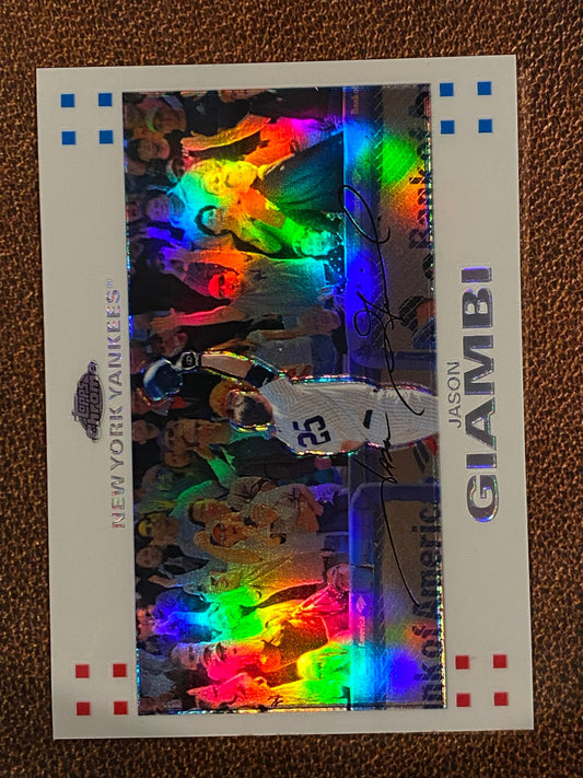 Jason Giambi - 2007 Topps Chrome - Refractor /660 - Yankees