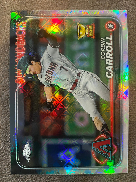 Corbin Carroll - 2024 Topps Chrome - Logofractor - Diamondbacks