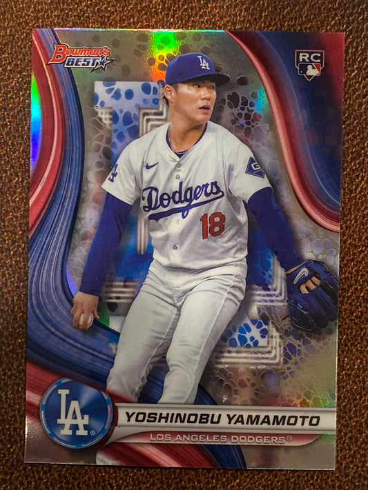 Yoshinobu Yamamoto - 2024 Bowmans Best - Refractors - Dodgers