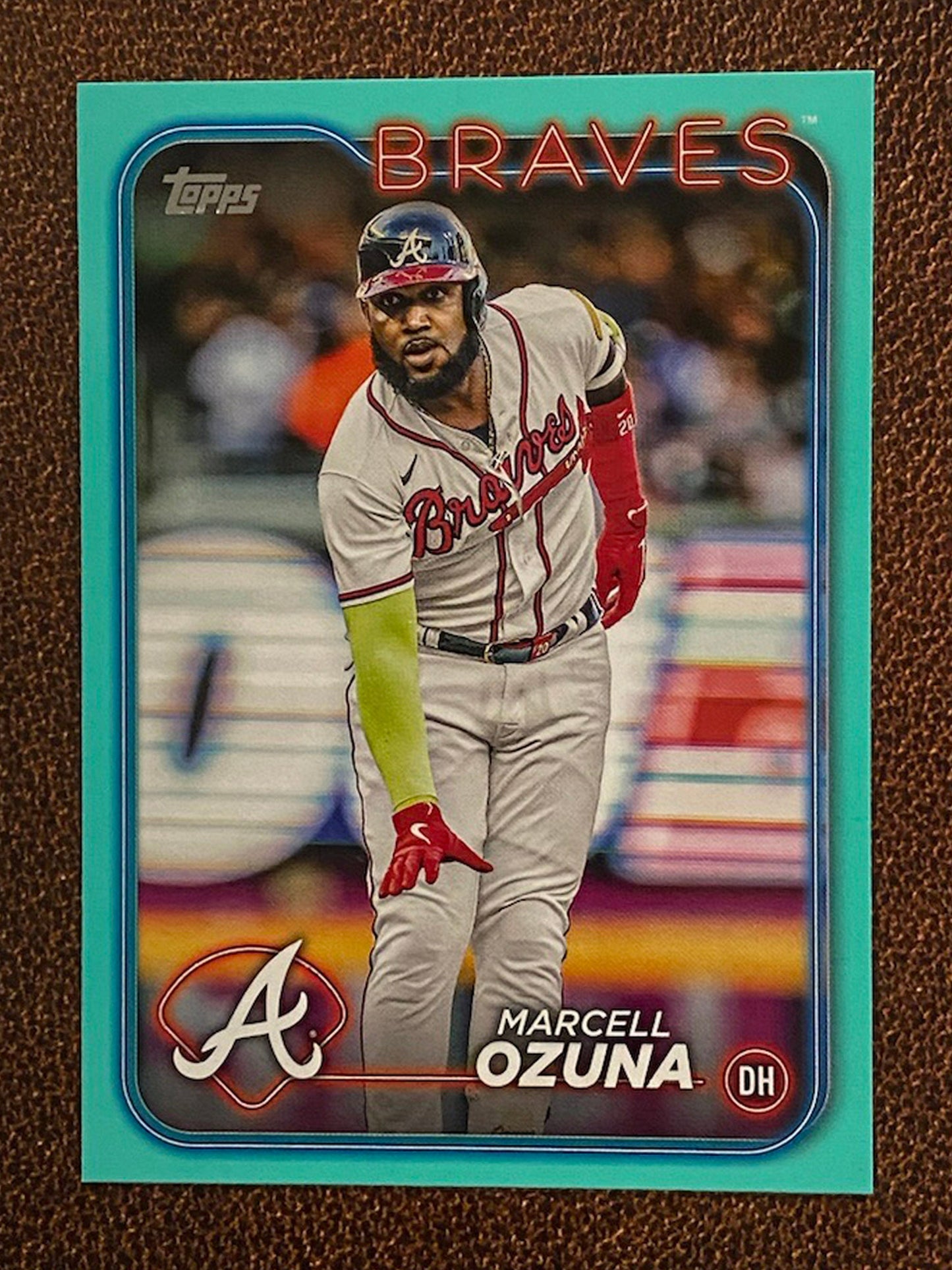 Marcell Ozuna - 2024 Topps Series 2 - Aqua Parallel - Braves