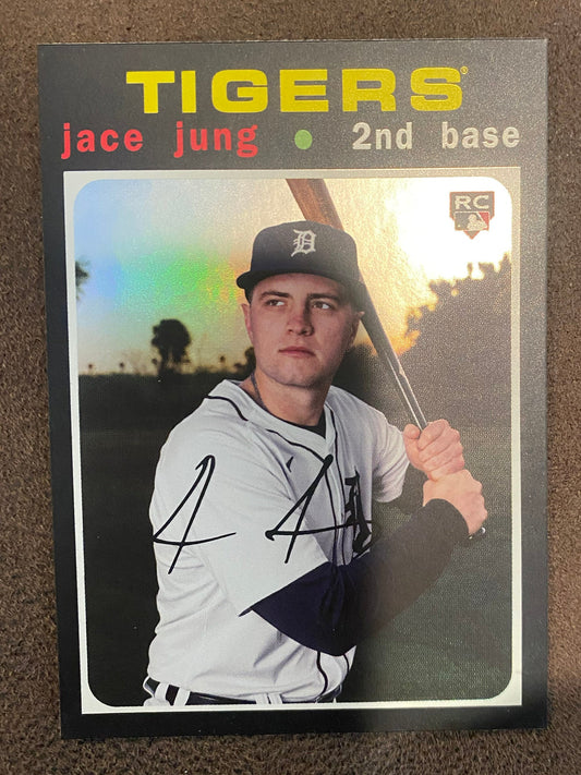 Jace Jung - 2025 Topps Heritage - 25th Anniversary Holographic - Tigers