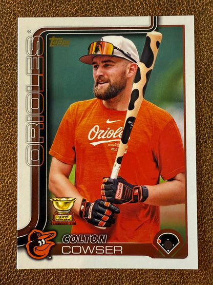 Colton Cowser - 2025 Topps Series 1 - Golden Mirror SSP - Orioles