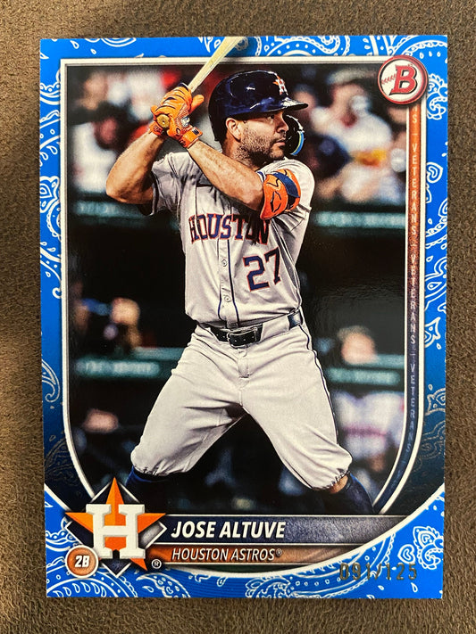 Jose Altuve - 2025 Bowman - Blue /125 - Astros