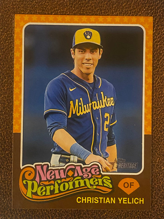Christian Yelich - 2024 Topps Heritage - New Age Performers - Brewers