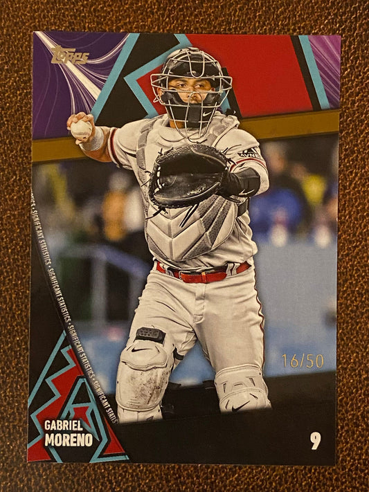 Gabriel Moreno - 2024 Topps Series 2 - Significant Statistics GOLD /50 - Diamondbacks