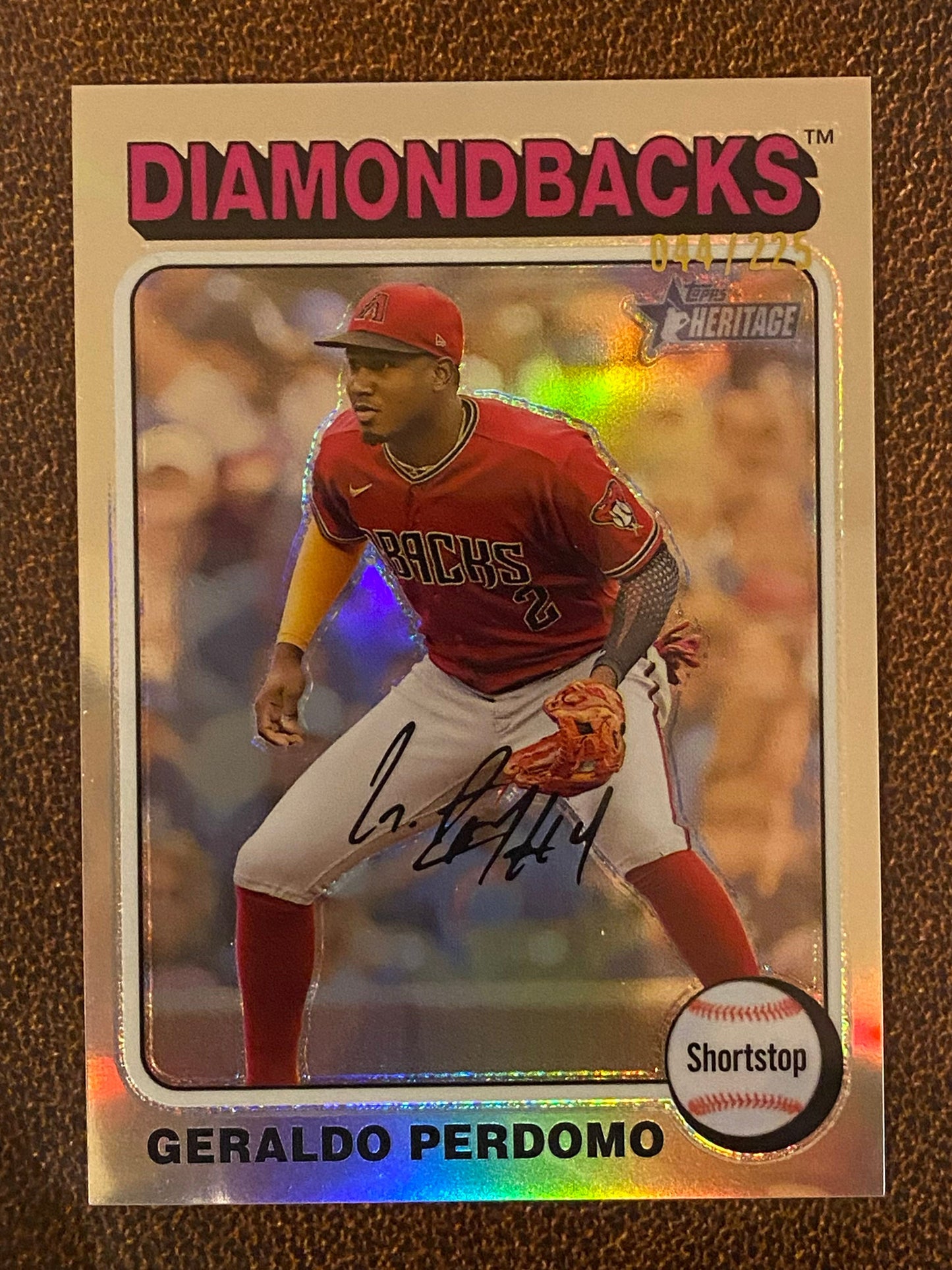 Geraldo Perdomo - 2024 Topps Heritage High Number - Silver /225 - Diamondbacks