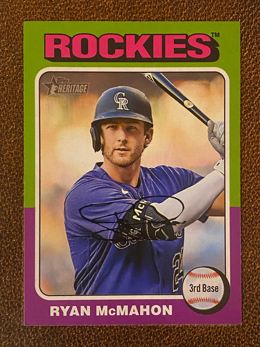 Ryan McMahon - 2024 Topps Heritage - Low Number Short Prints - Rockies
