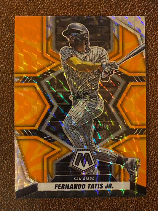 Fernando Tatis Jr. - 2022 Mosaic - Orange Reactive - Padres