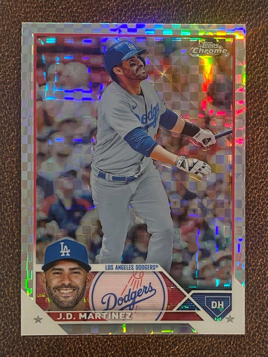 J.D. Martinez - 2023 Topps Chrome - XFractors - Dodgers