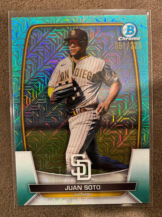 Juan Soto - 2023 Bowman - AQUA Mojo /225 - Padres