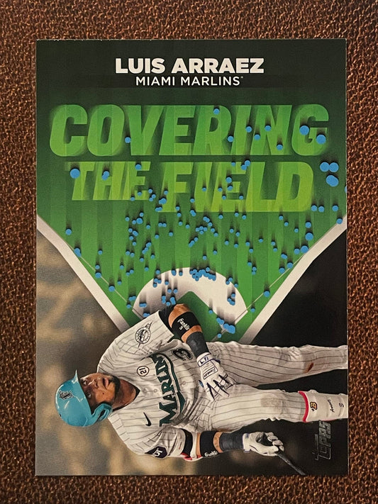 Luis Arraez - 2024 Topps Series 2 - Covering the Field Insert - Marlins