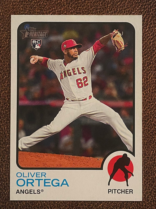 Oliver Ortega - 2022 Topps Heritage High Number - Short Print - Angels