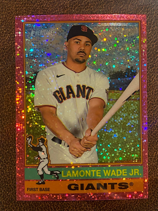 Lamonte Wade Jr. - 2025 Topps Heritage - Pink Sparkle - Giants