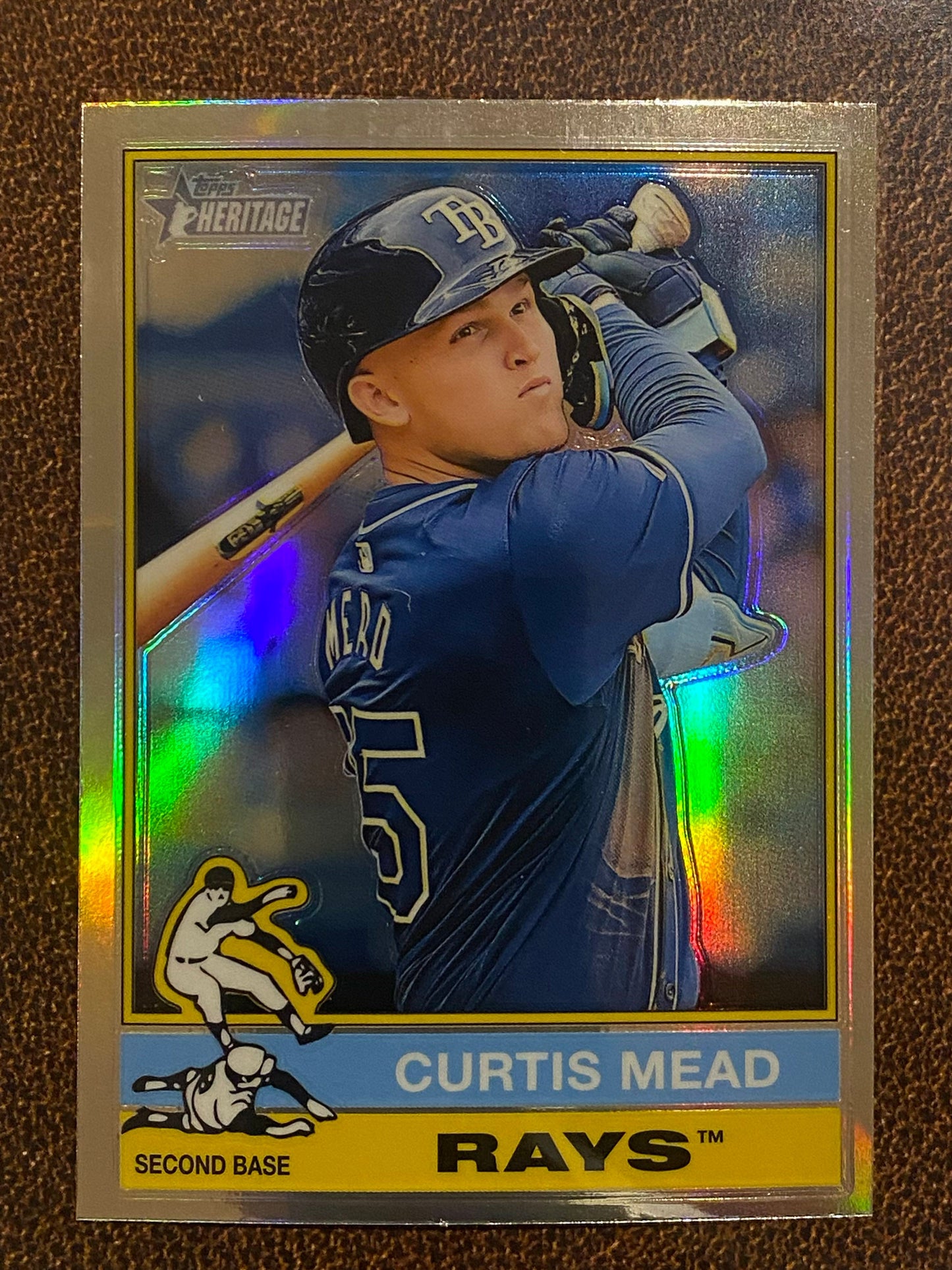 Curtis Mead - 2025 Topps Heritage - Refractor - Rays