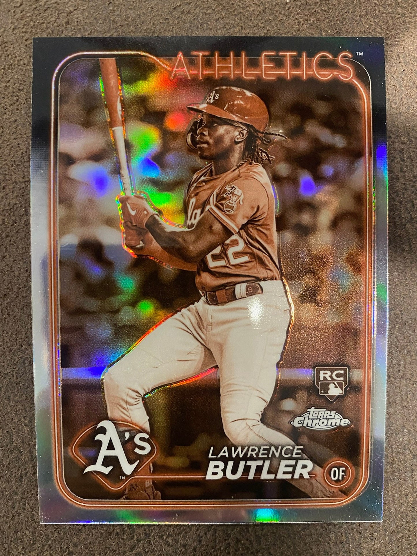Lawrence Butler - 2024 Topps Chrome - Rookie Sepia Refractor - Athletics