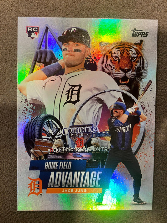 Jace Jung - 2025 Topps Series 1 - Home Field Advantage - Tigers