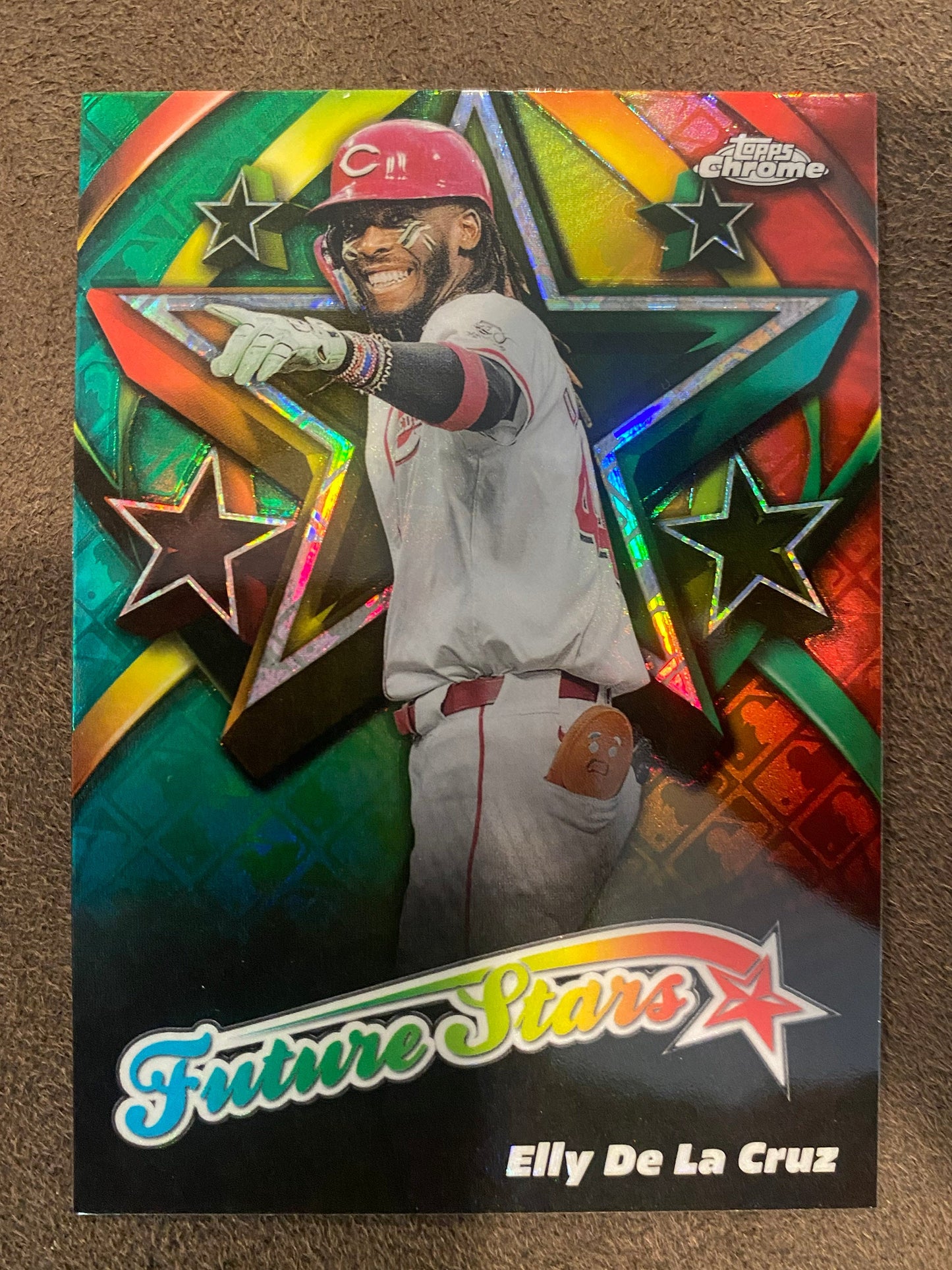 Elly De La Cruz - 2025 Topps Chrome - Future Stars Logofractor - Reds