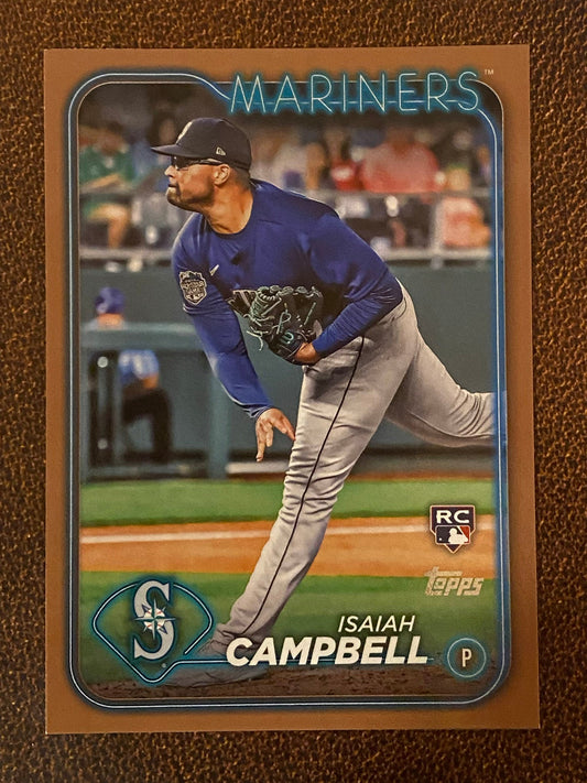 Isaiah Campbell - 2024 Topps Series 1 - Gold /2024 - Mariners