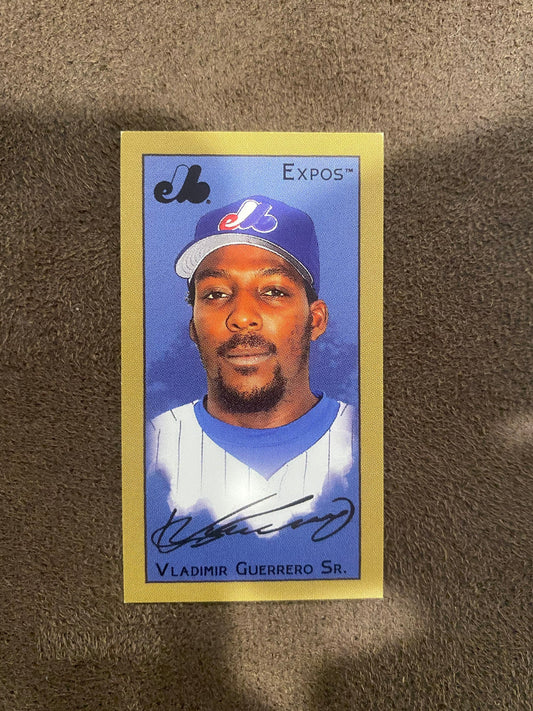 Vladimir Guerrero Sr. - 2025 Topps T205 Mini - Sovereign Back (**Corner Whiting**) - Expos