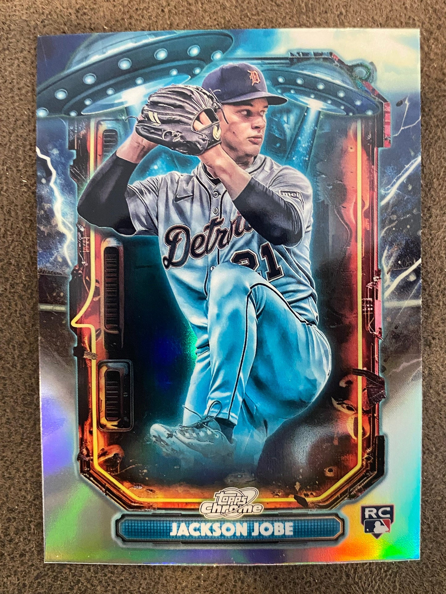 Jackson Jobe - 2025 Topps Chrome Cosmic - Extraterrestrial Talent Insert - Tigers