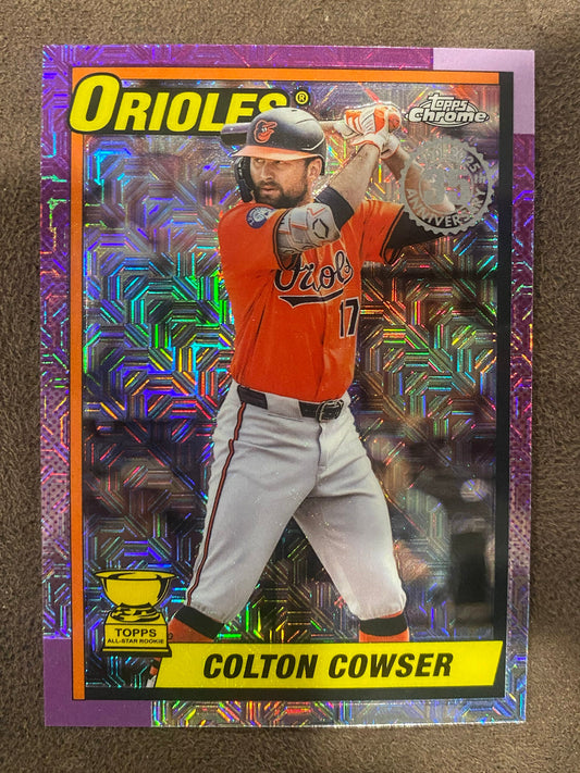 Colton Cowser - 2025 Topps Update - 1990 Mojo Refractor - Orioles
