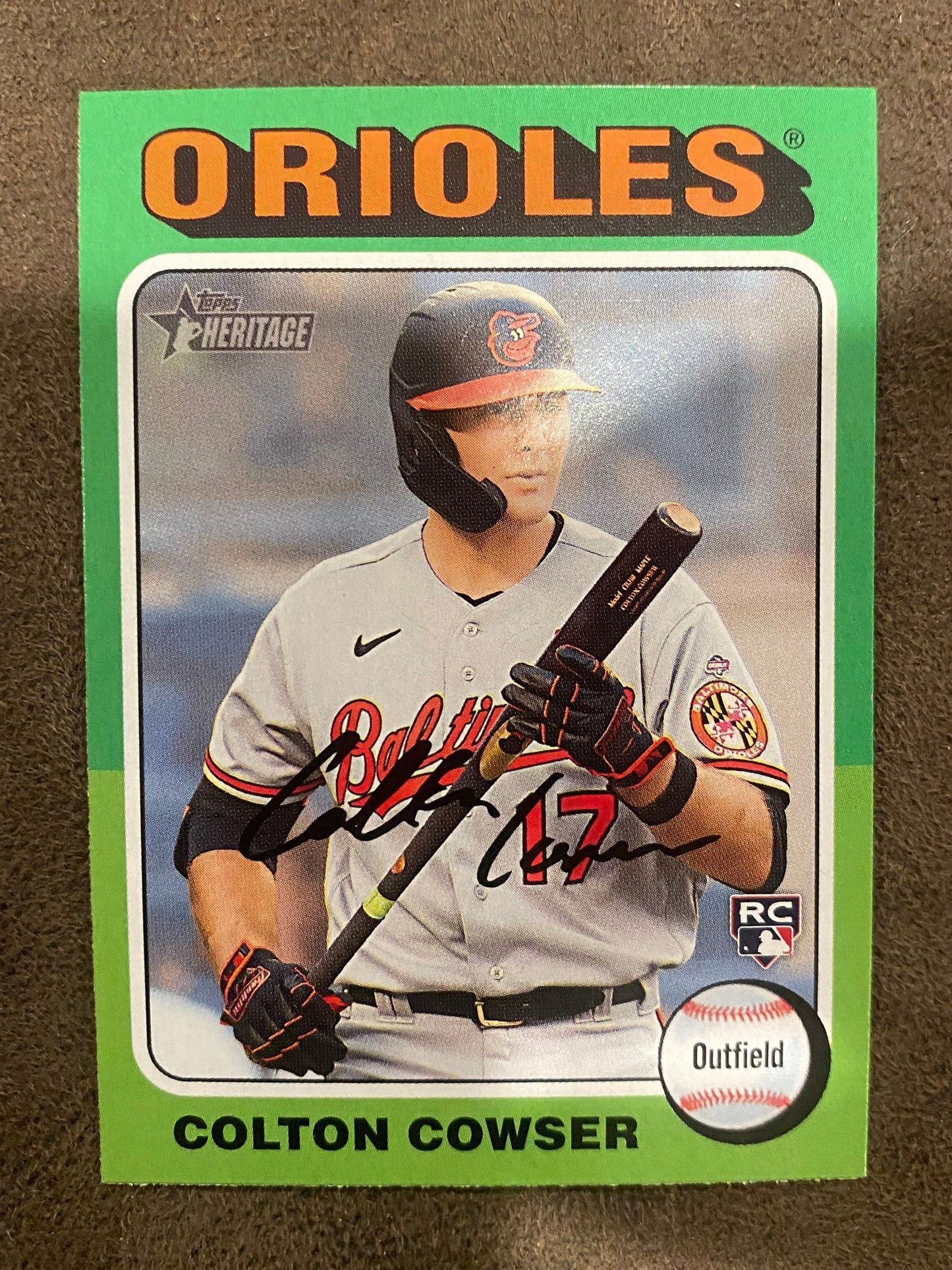 Colton Cowser - 2024 Topps Heritage - Base - Orioles