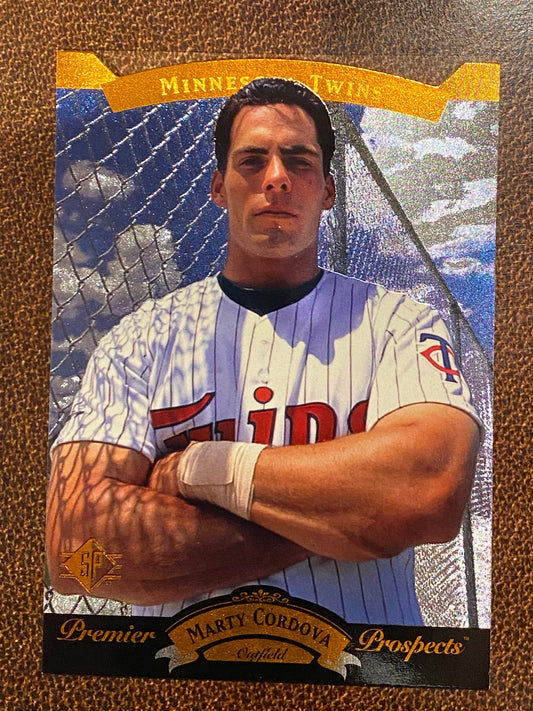 Marty Cordova - 1995 Upper Deck SP - Premier Prospect Die Cut - Twins