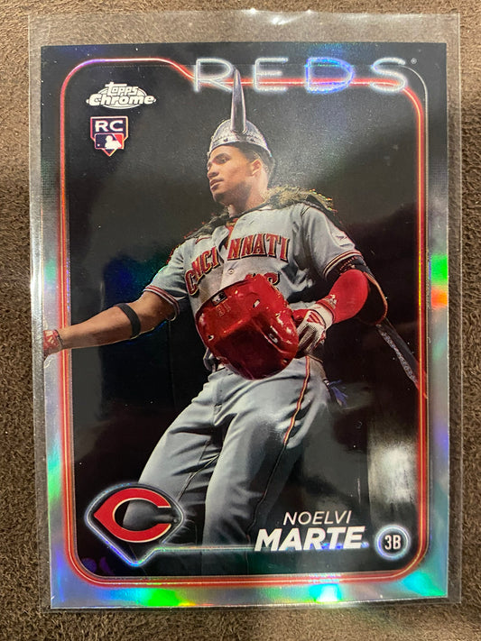 Noelvi Marte - 2024 Topps Chrome - Image Variation Refractor - Reds
