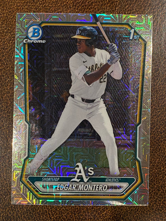 Edgar Montero - 2026 Bowman - 1st MOJO Refractor - Athletics