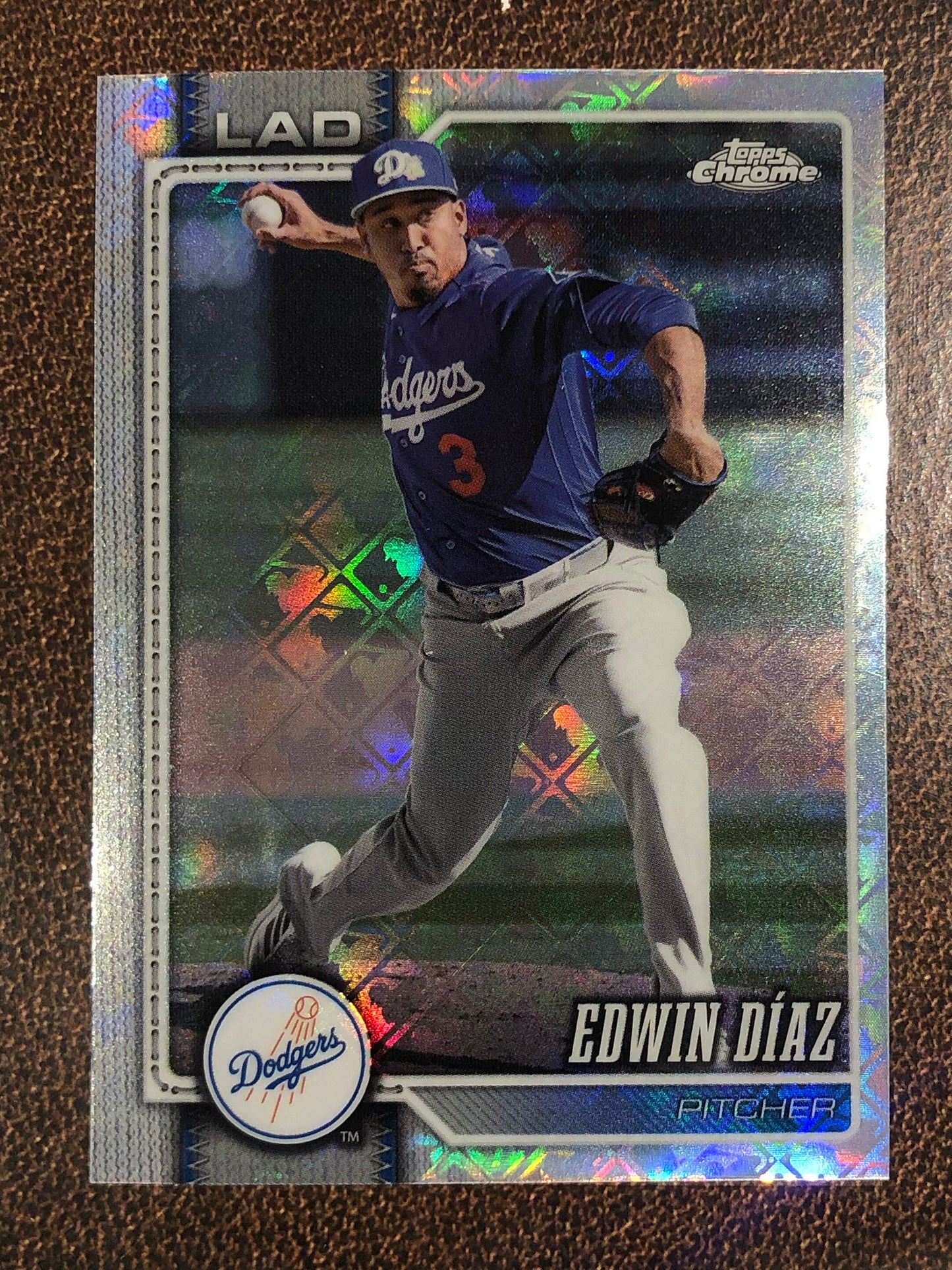 Edwin Diaz - 2026 Topps Chrome Logofractor - Base Logofractor - Dodgers