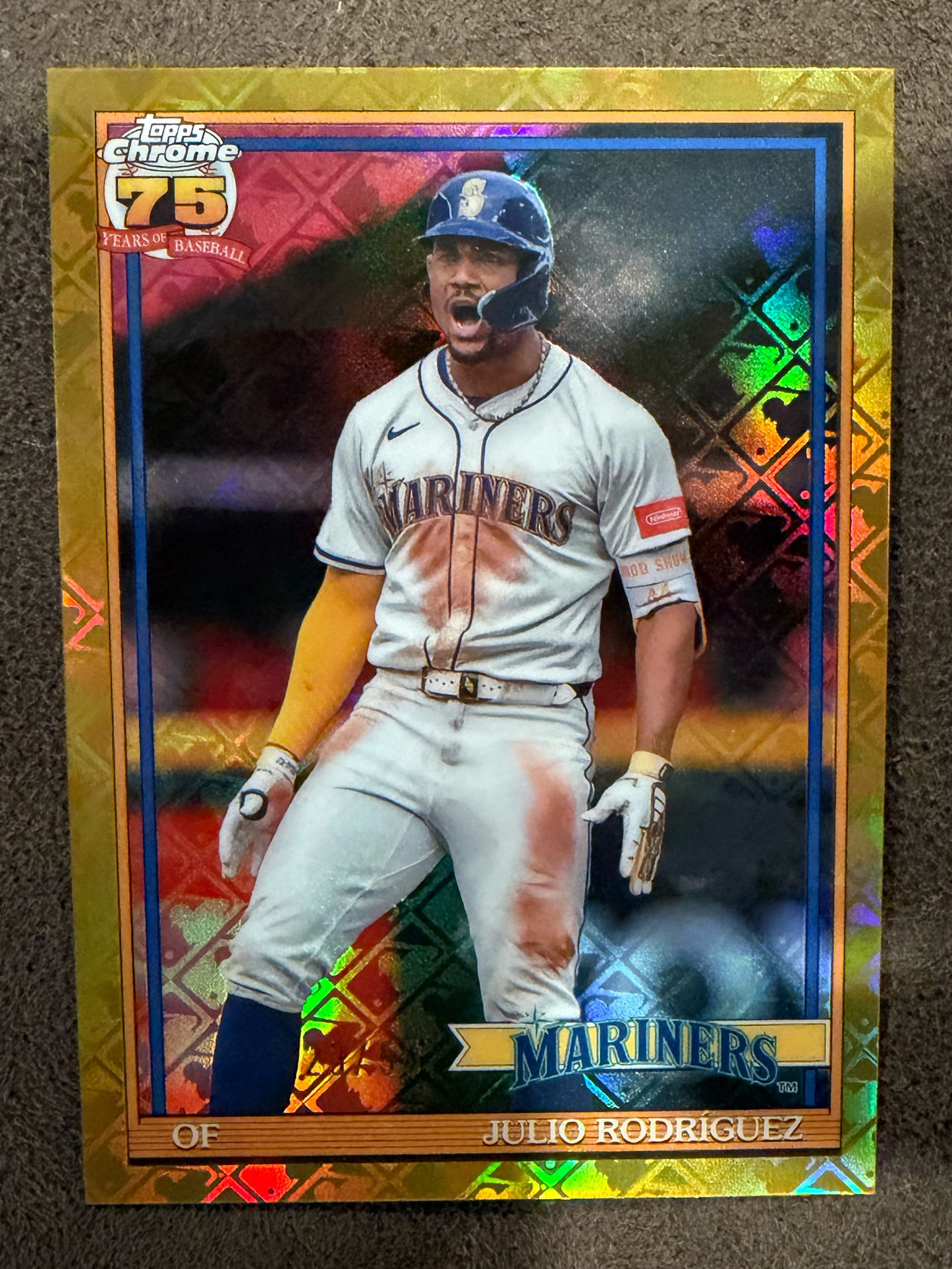Julio Rodriguez - 2026 Topps Chrome Logofractor - GOLD /50 - Mariners