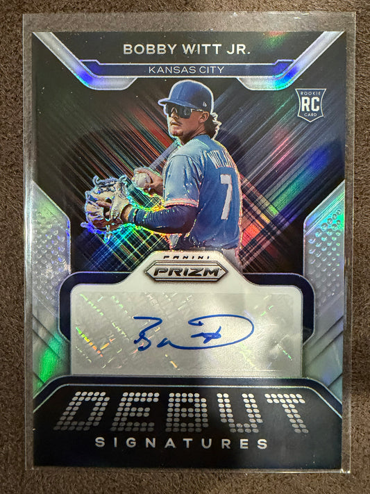 Bobby Witt Jr. - 2022 Panini Prizm - Debut Signatures Refractor Rookie AUTO - Royals