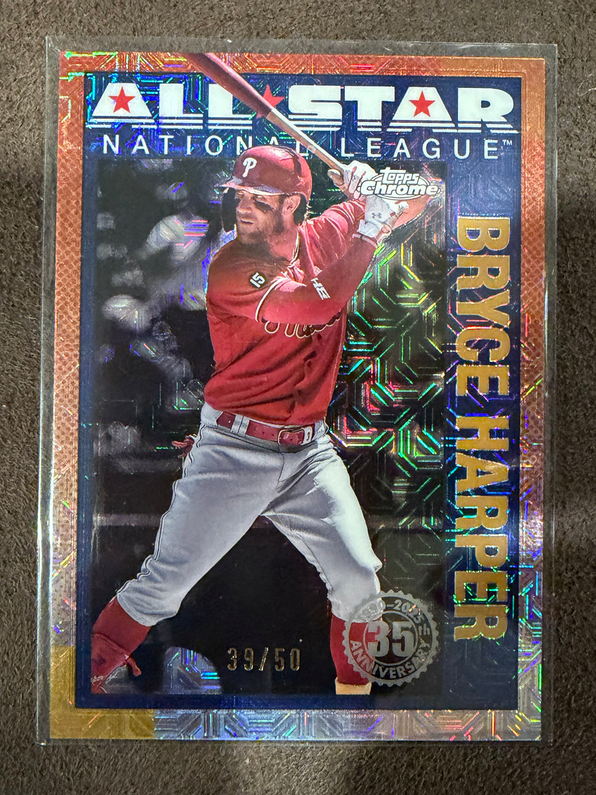 Bryce Harper - 2025 Topps Series 2 - GOLD All Star MOJO /50 - Phillies