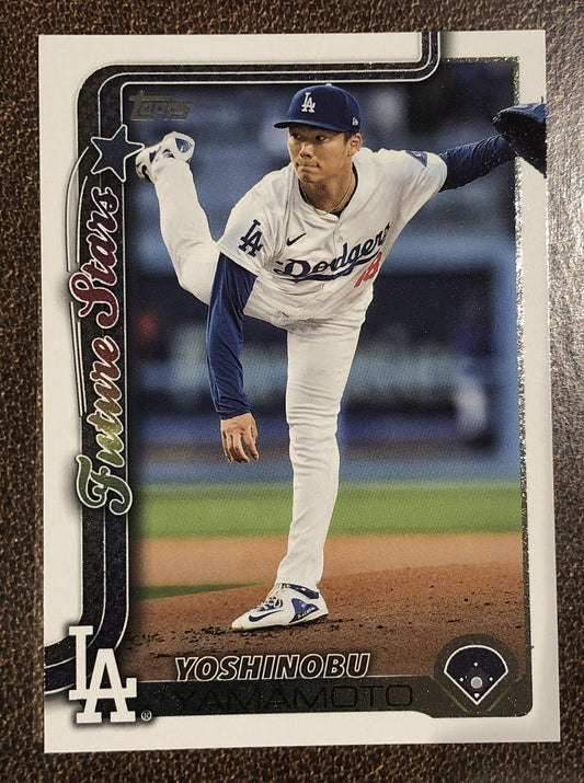 Yoshinobu Yamamoto - 2025 Topps Series 1 - Base Future Stars - Dodgers