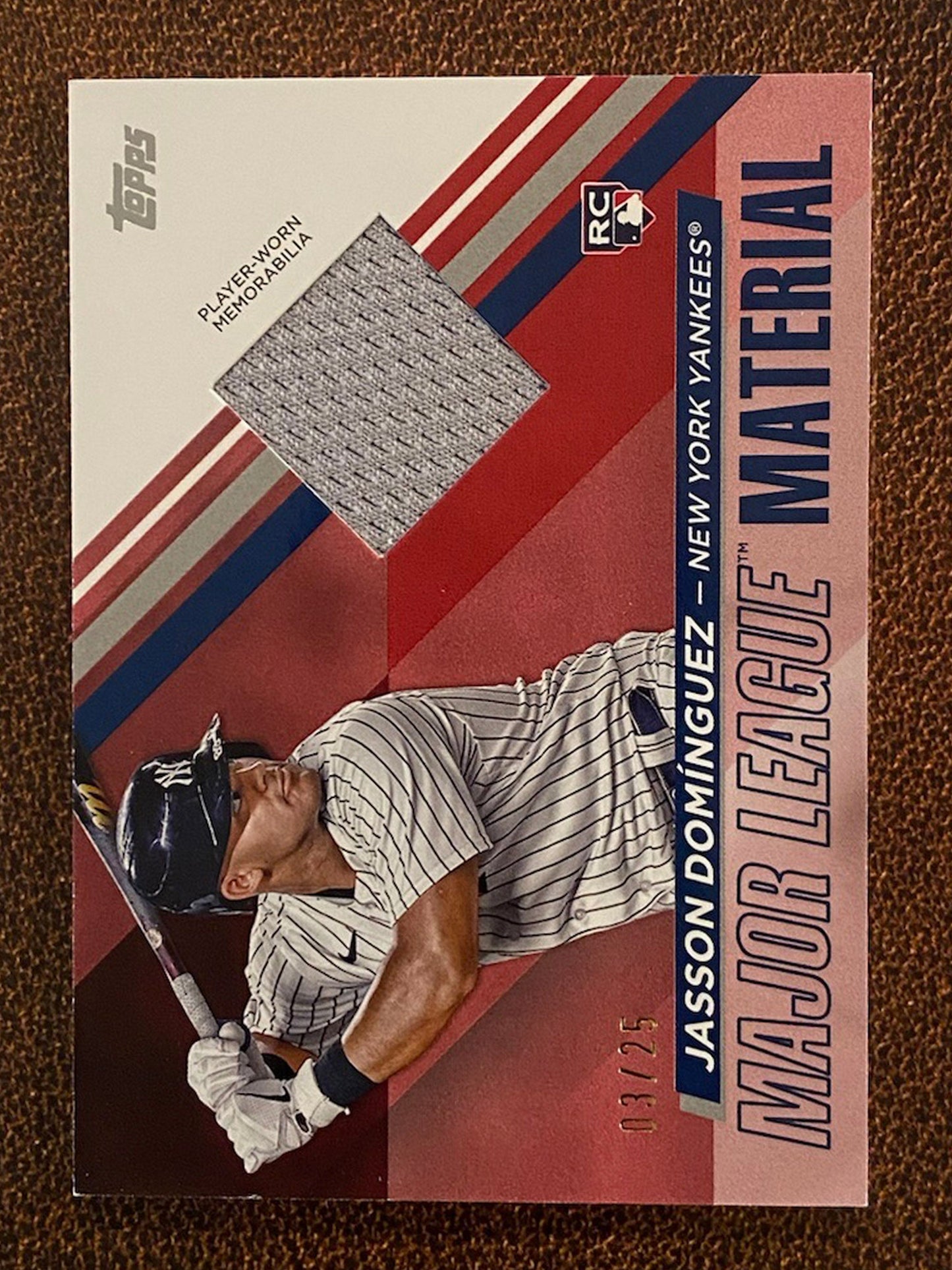 Jasson Dominguez - 2024 Topps Update - Major League Material Red /25 (whiting) - Yankees