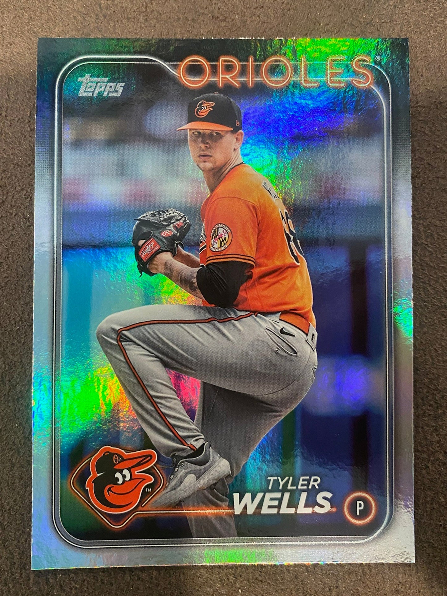 Tyler Wells - 2024 Topps Series 1 - Rainbow Foil - Orioles