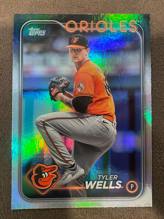 Tyler Wells - 2024 Topps Series 1 - Rainbow Foil - Orioles